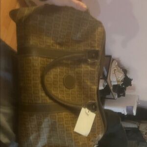 Fendi Brown Patterned Travel Bag